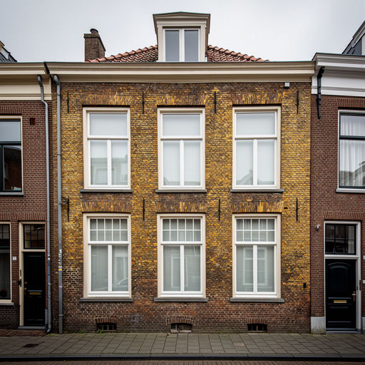 Vrijstaande woning in Emmen met nieuwe antraciet kunststof kozijnen in de voorgevel