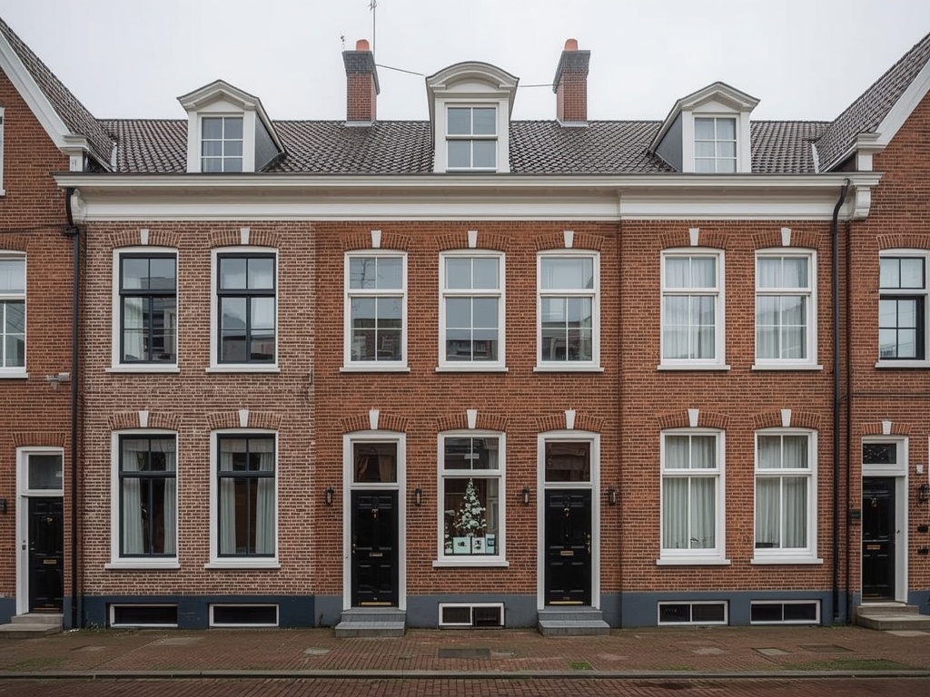 Vrijstaande woning in Bedum met nieuwe witte kunststof kozijnen