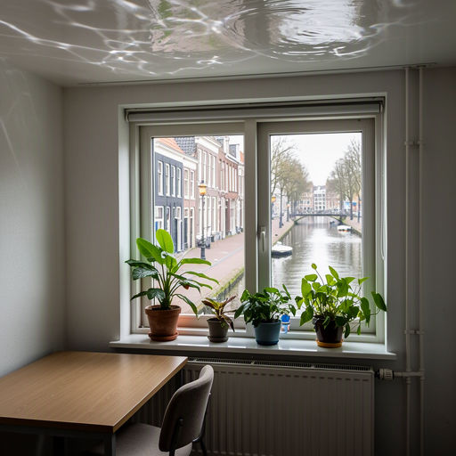 Woonkamer in Veendammer jaren '30 woning met lichtinval door nieuw kunststof kozijn