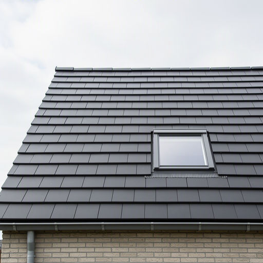 Wit kantelbaar kunststof dakraam met HR++ glas in een zolderkamer