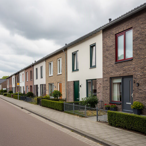Monteur plaatst kunststof kozijnen bij een woning in Groningen